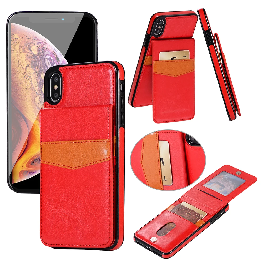 Кошелек из искусственной кожи чехол для iPhone11 8X7 iphone7 Plus XS мульти держатели карт