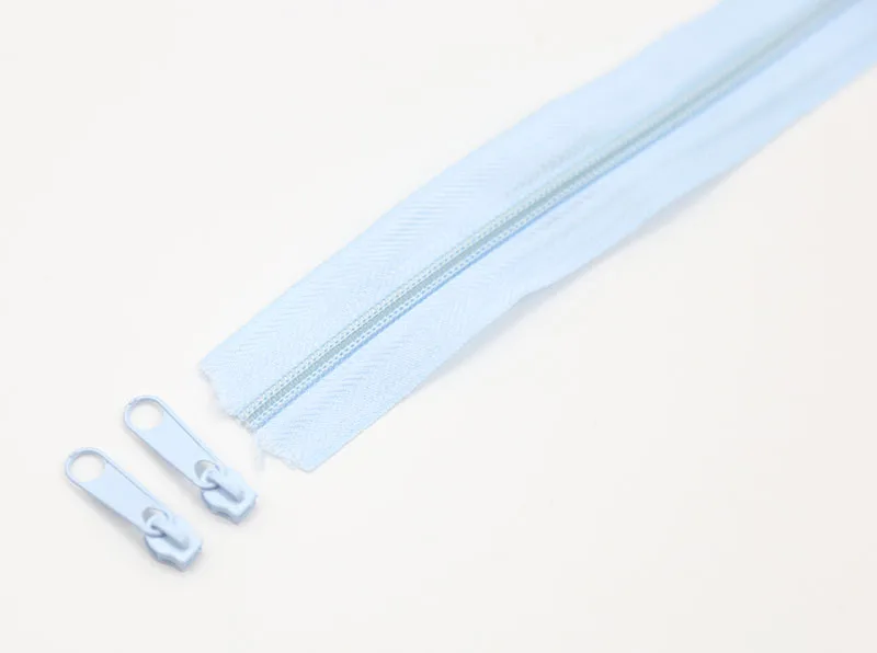 Light blue 3 метра#3 нейлоновые катушки молнии с цветными подобранными ползунками для самостоятельного пошива одежды аксессуары 24 цвета вариант - Цвет: Light blue