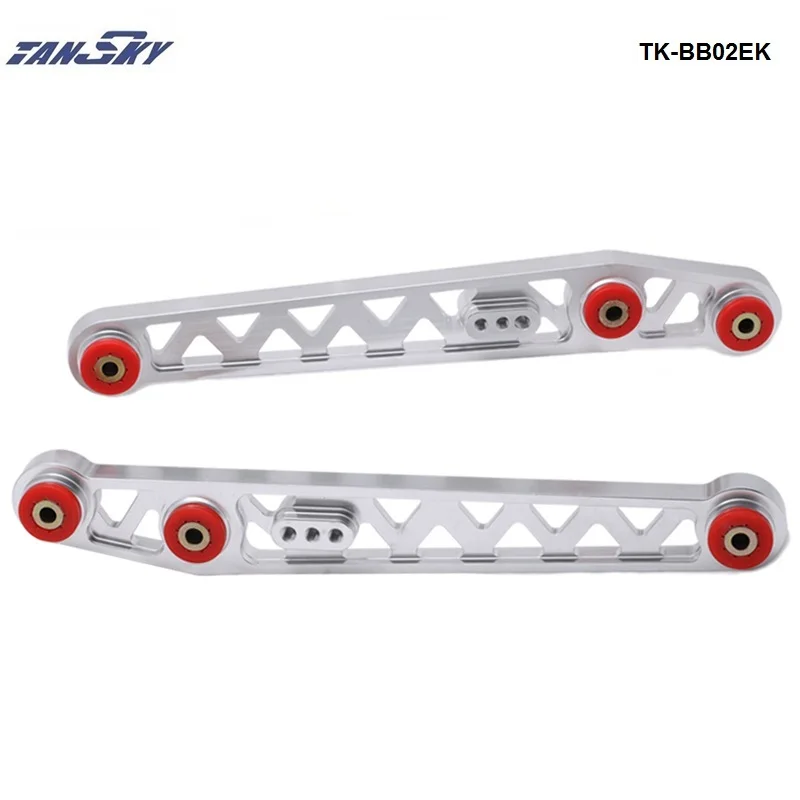 Заготовки LCA Регулируемый нижний рычаг Серебряный для HONDA CIVIC 1996-2000 EK EK9 TK-BB02EK-EP - Цвет: Серебристый