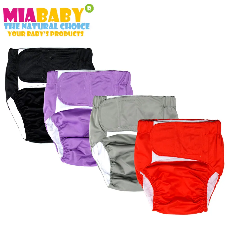 Miababy тканевые подгузники для взрослых, детей и дедушек, моющиеся и многоразовые