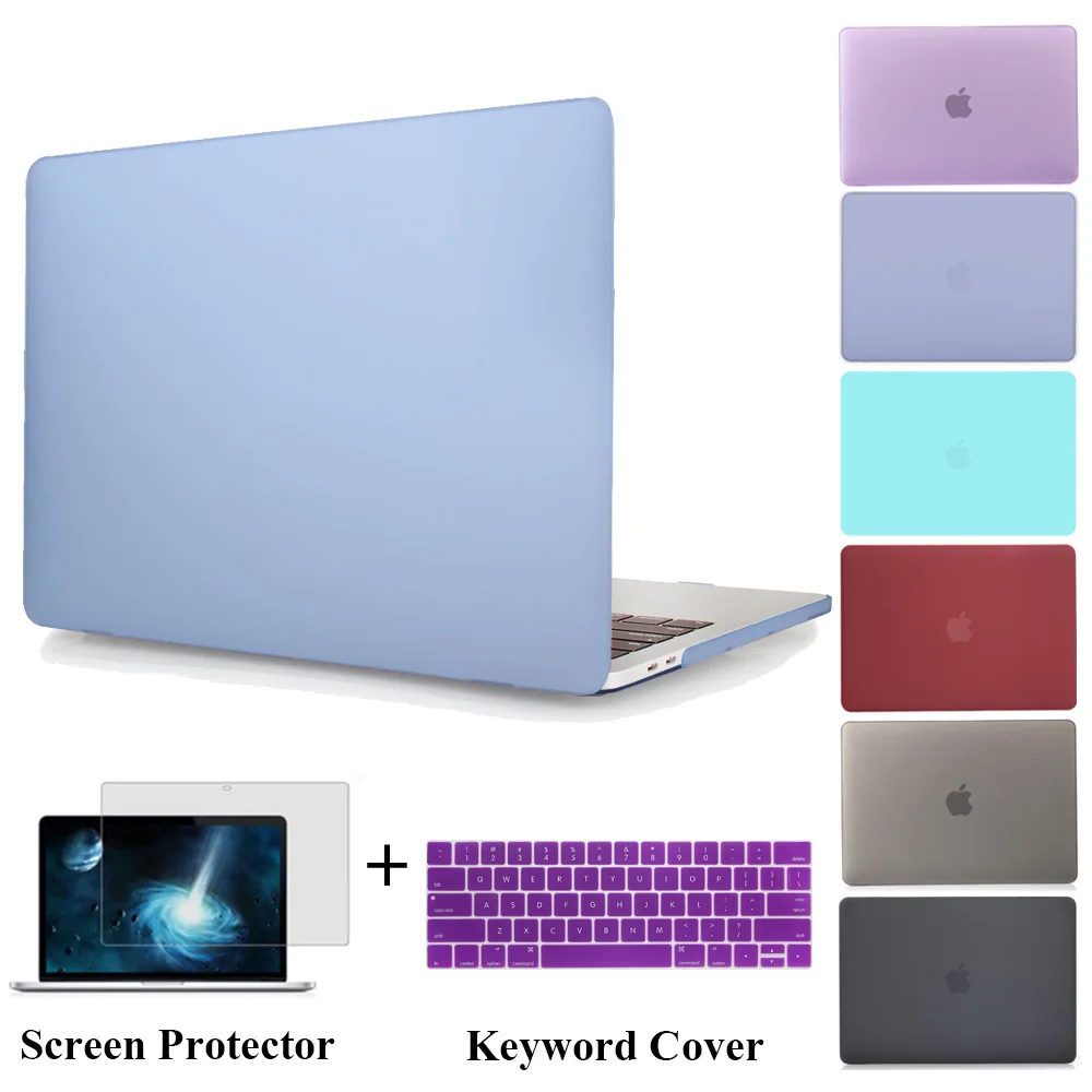 3 в 1 прозрачный/Матовый Жесткий чехол для MacBook Pro 13 A1706 15 A1707 с сенсорной панелью и