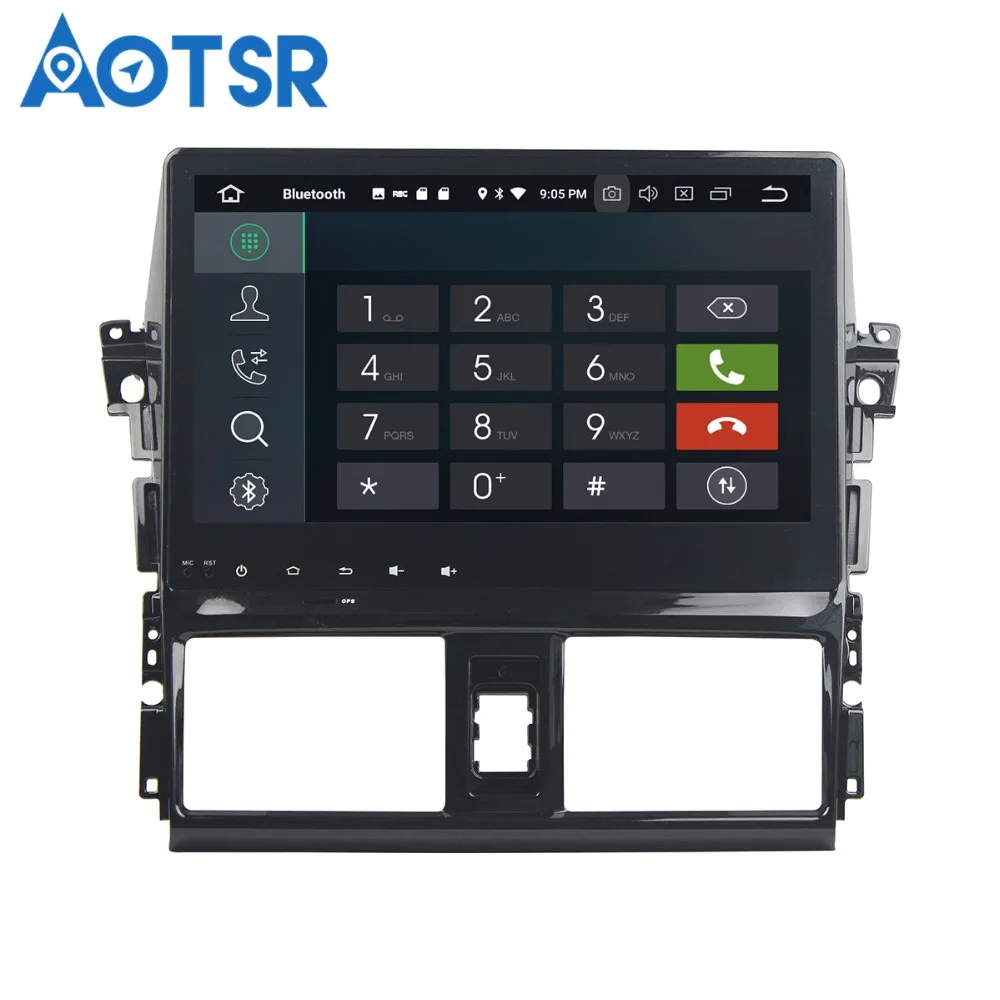 Aotsr Android8.0/7 1 GPS навигация автомобильный DVD плеер для Toyata Vios/Yairs2013 2015multimedia радио