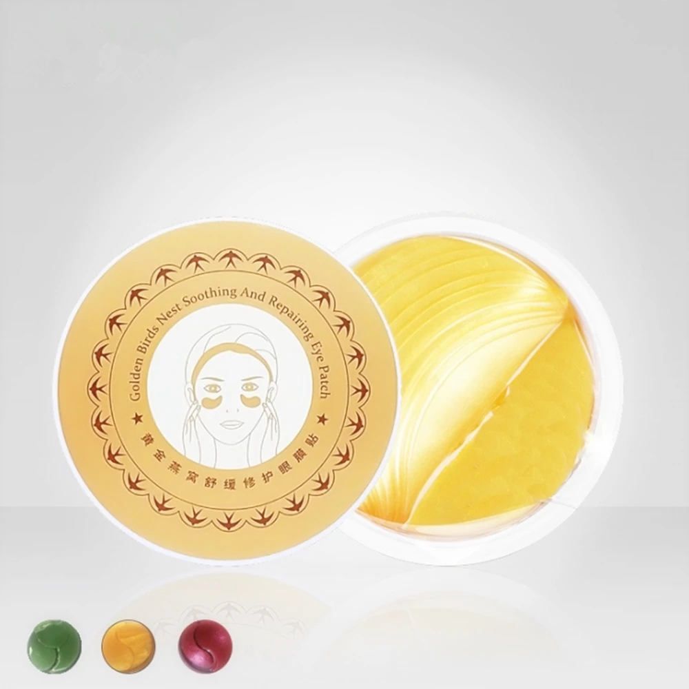 

60Pcs Gold Eye Mask Nourishing Hydrating Aloe Eye Sleep Mask Dark Circle Remover Anti Aging Eliminate Puffy Fine Lines Eye Bags.