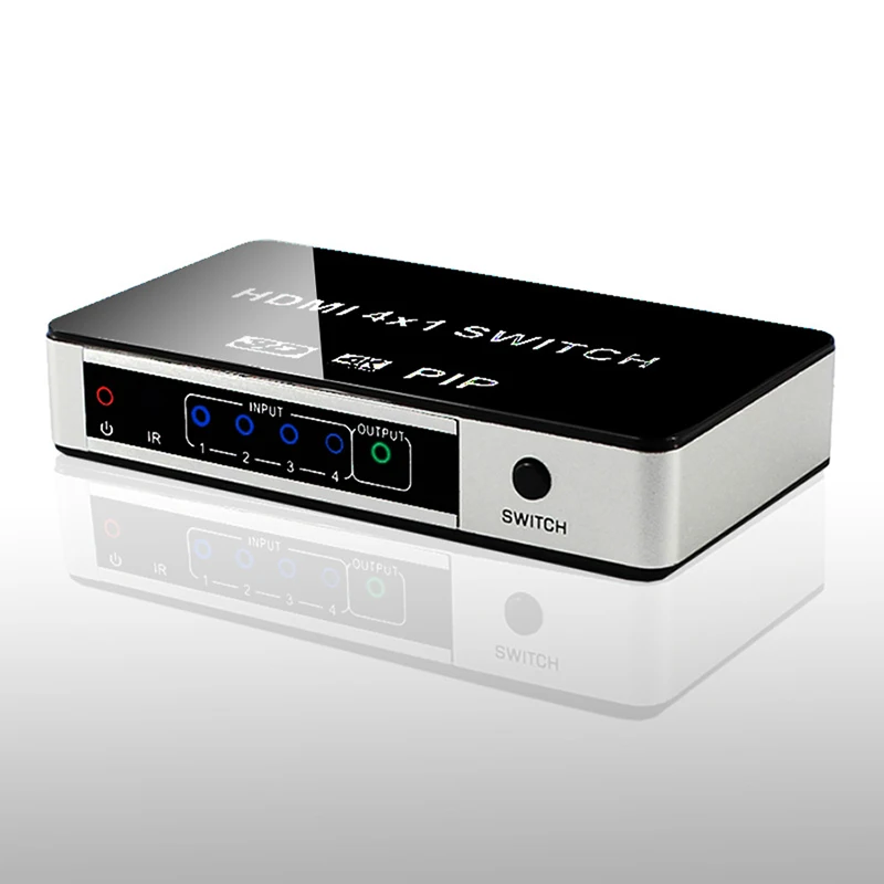 Переключатель HDMI 4K с функцией PIP 4 в 1 изображением на картинке В 3D 1080P | Электроника