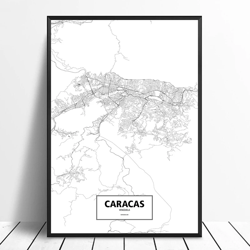 Черно-белый индивидуальный настенный плакат с рисунком индивидуального