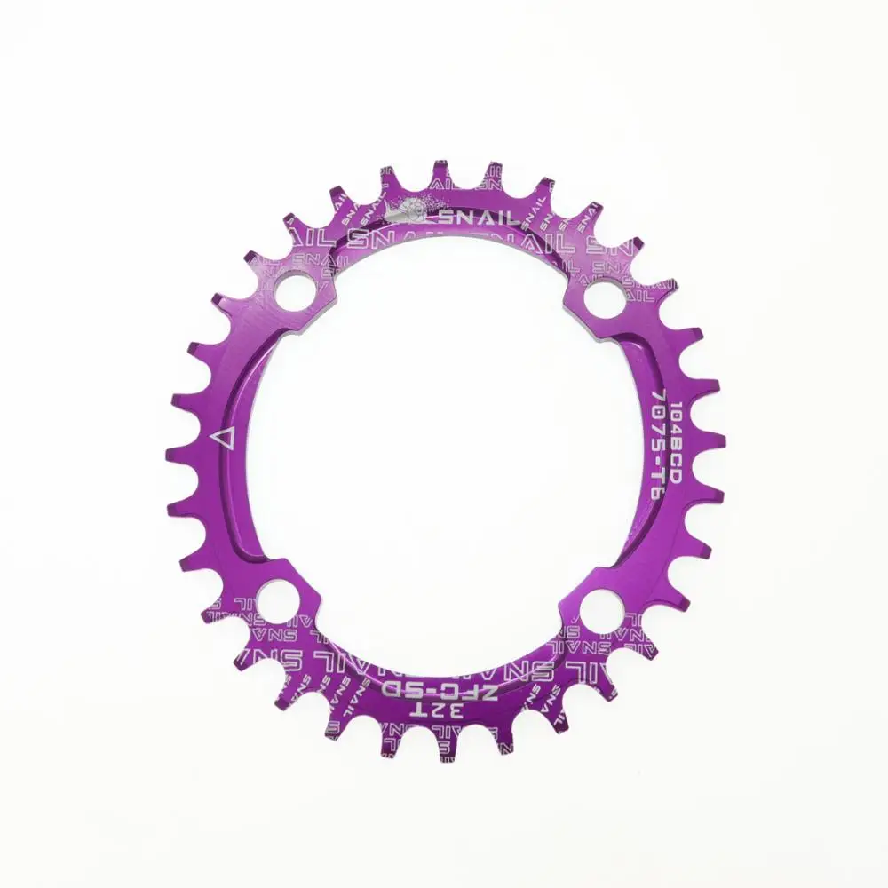 SNAIL Chainring 104 BCD Овальный 32T 34T 36T 38T зуб MTB горный велосипед кольцо цепи велосипеда зубная пластина chainwheel 104BCD