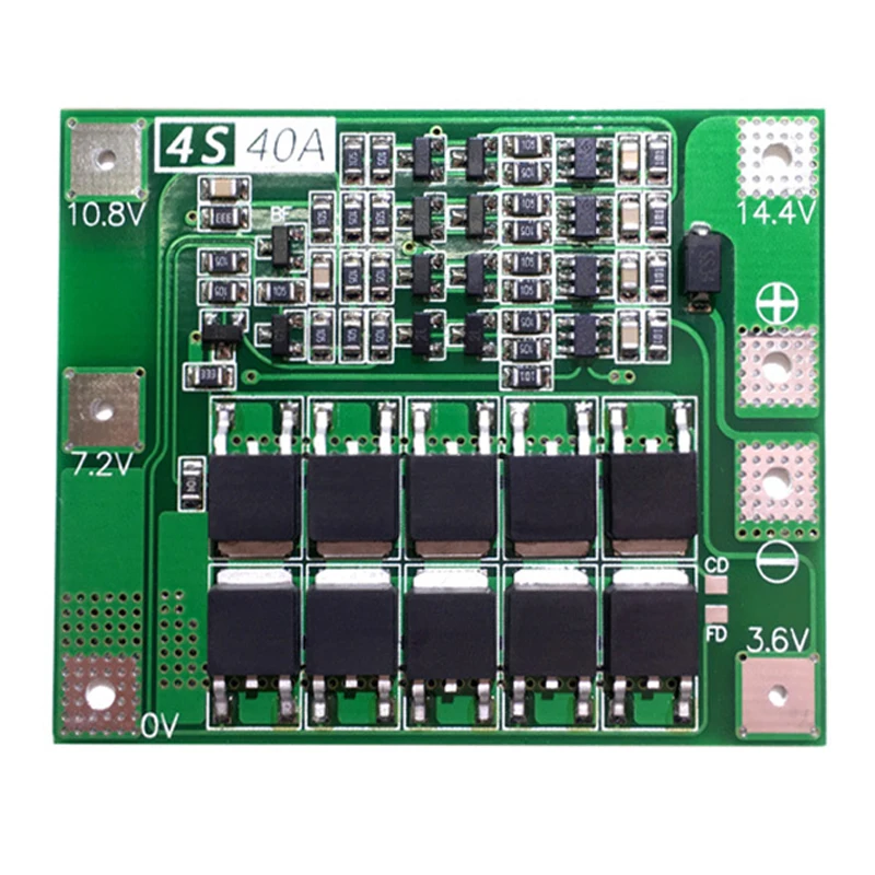Стандартная плата защиты литиевых и железных аккумуляторов LiFePO4 BMS 18650 14 8 16 в