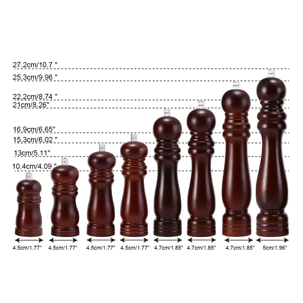 1 шт. горшок для приправ деревянный Измельчитель перца Шейкер соли и кухонная