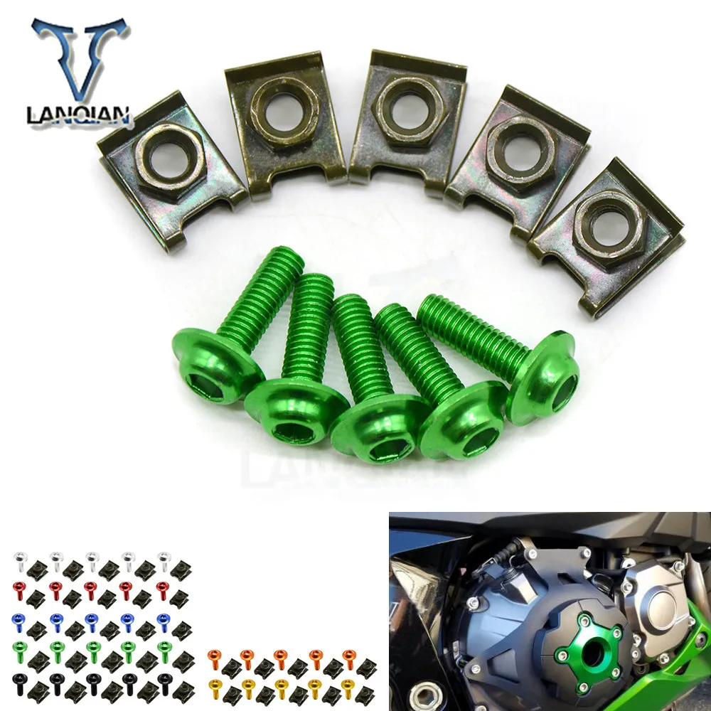 

Motorcycle Accessories Fairing Bolt Spire Speed Fastener Clips Screw for Suzuki DR 650 S DR 650 SE 600 750 HAYABUSA