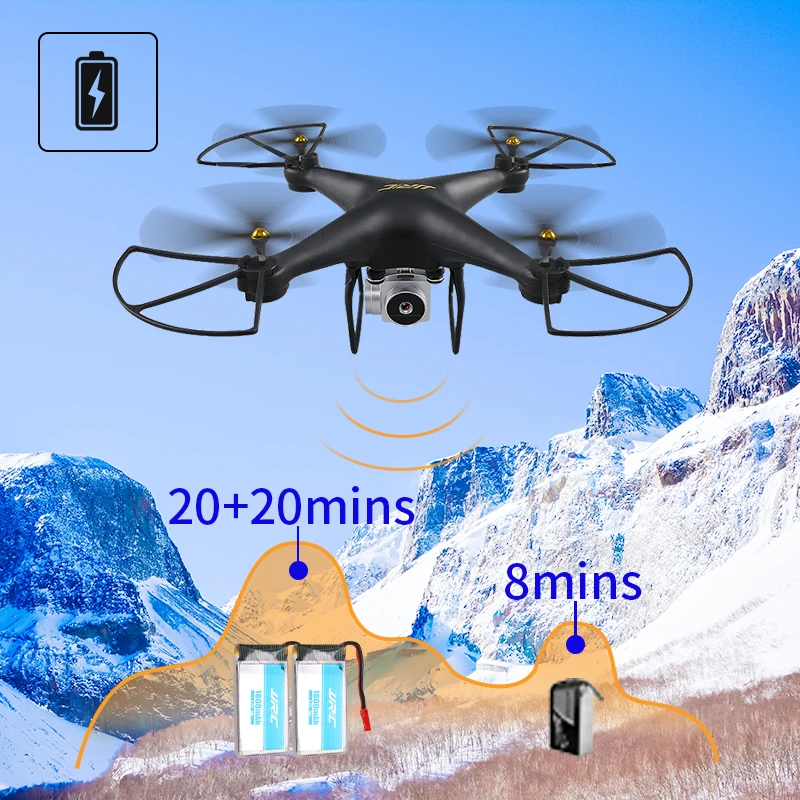 INKPOT уличный Радиоуправляемый квадрокоптер JJR/C JJRC H68 Дрон с камерой HD 720P Высокий