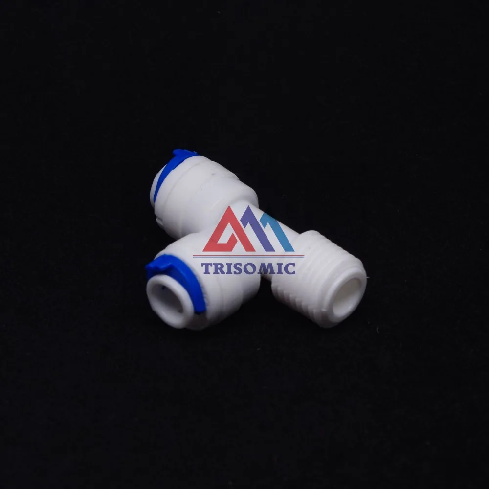 1/4 &quotпапа двойной 3/8&quot трубка OD тип T быстрое соединение RO фитинги для воды разъем