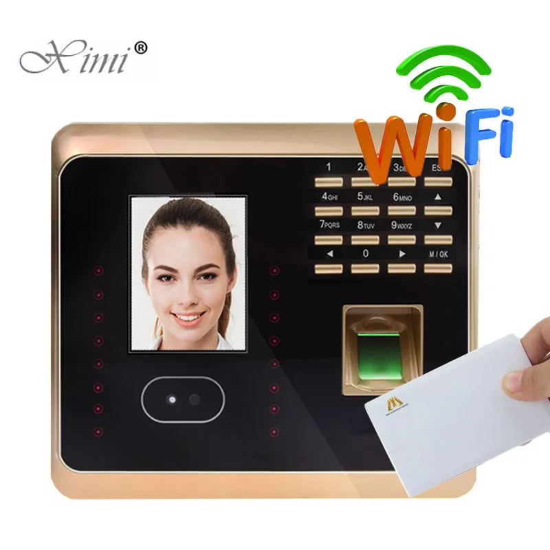 ZK UF100plus TCP/IP WIFI лица и отпечатков пальцев MF карты пароль время посещаемости