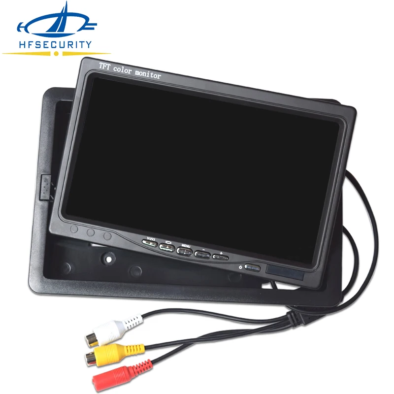 7 дюймовый монитор [HFSECURITY] TFT LCD 800*480 цветной экран 16:9 AV видеовход для камеры