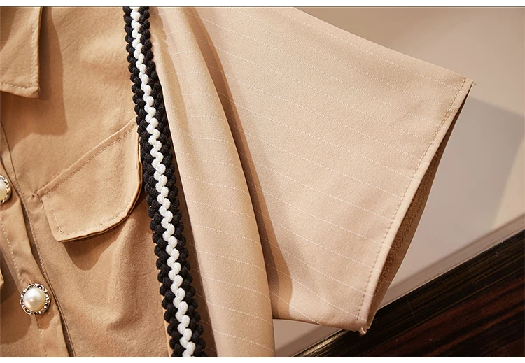 Trytree летнее женское платье повседневное однобортное платье-рубашка с отложным воротником и поясом ТРАПЕЦИЕВИДНОЕ офисное женское платье
