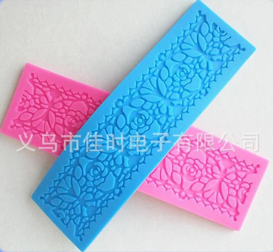 Красивая форма цветка шоколадные конфеты Jello кружевная силиконовая для помадки