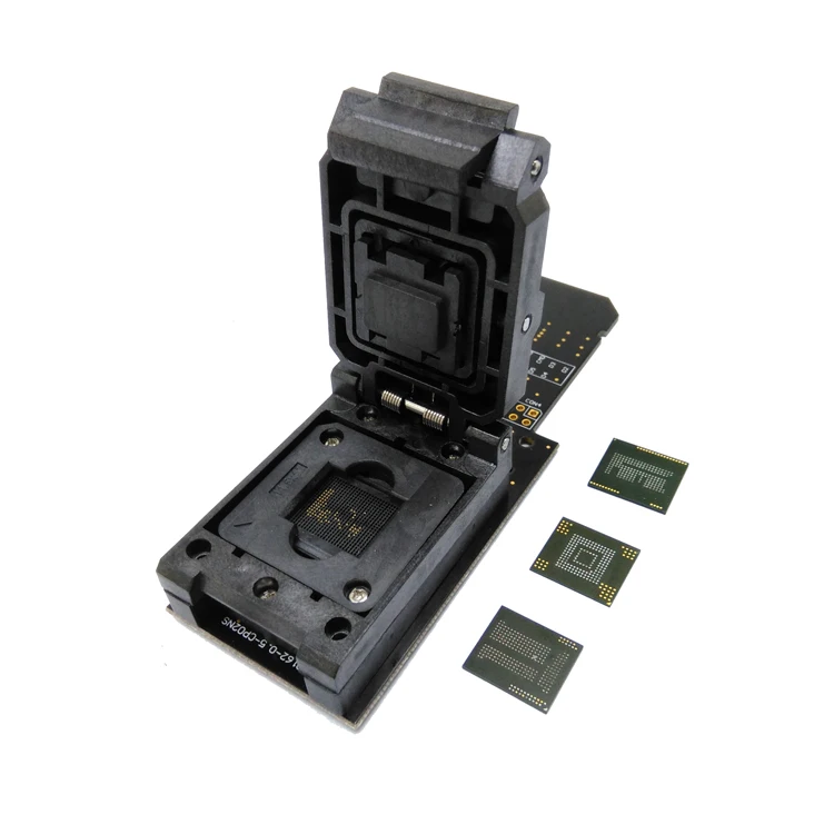 

3 IN 1 12x16 mm eMMC153/169 eMCP162/186 eMCP221 Test Socket Reader Clamshell BGA153 BGA169 BGA162 BGA186 BGA221 Data Recovery