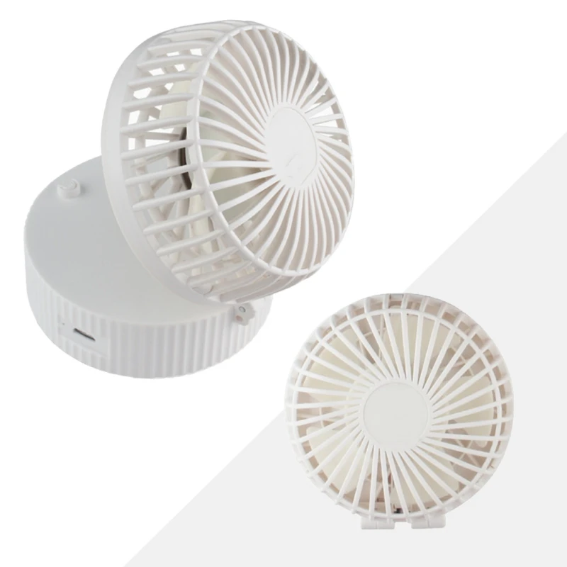 Летний ручной вентилятор с 3 скоростями мини наружный для ожерелья вращение на 180