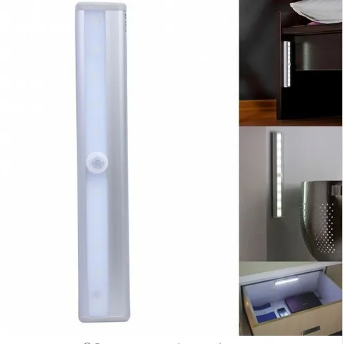 10 ночник светодиодный аккумулятор прямоугольник инфракрасный датчик света