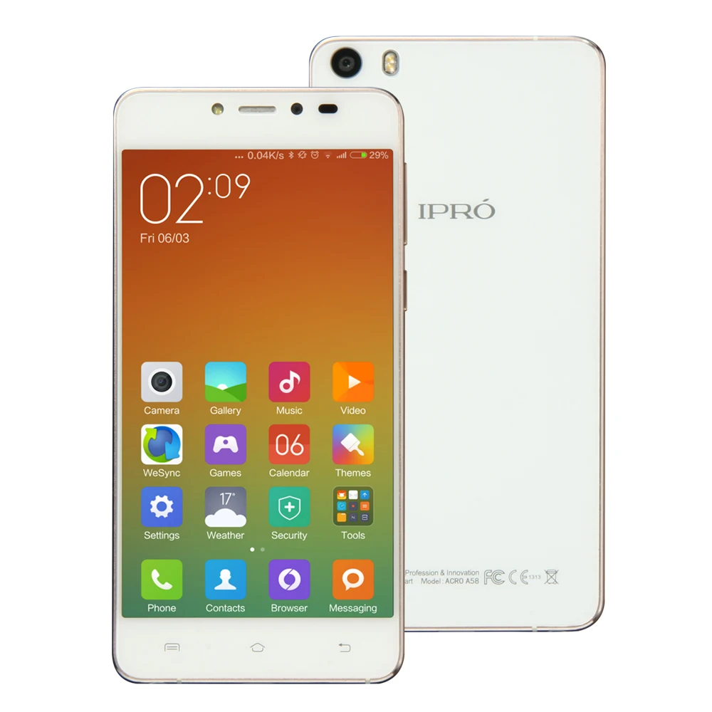 IPRO A58 5 85 мм ультратонкий мобильный телефон 0 дюймов MTK6582 Celular Android смартфон 2 Гб ram 16