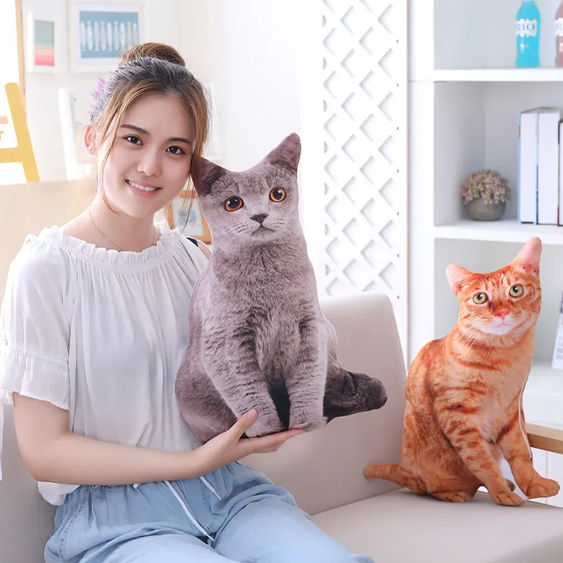 Kawaii Моделирование Плюшевые кошачьи подушки мягкие куклы игрушка Мультяшные