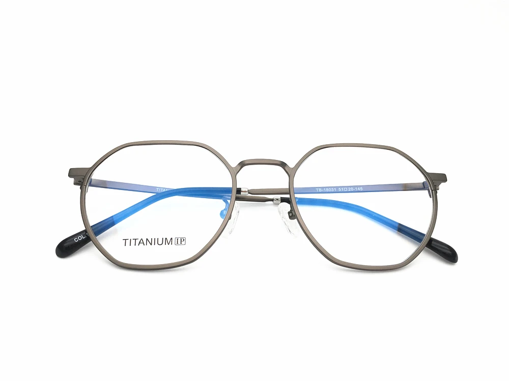 Нестандартный дизайн титана с ацетатной оправой Модные мужские очки светильник