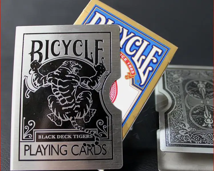 Волшебный реквизит Покер покер защитный зажим деформация черный/Серебряный