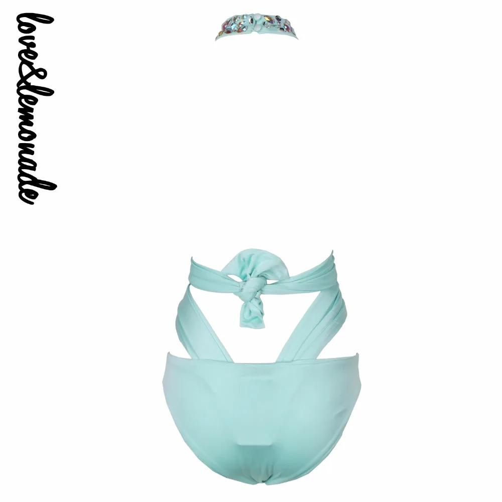 Боди LOVE & LEMONADE с регулируемыми бретелями и бусинами черный/синий TB 9315|bodysuit black|strap