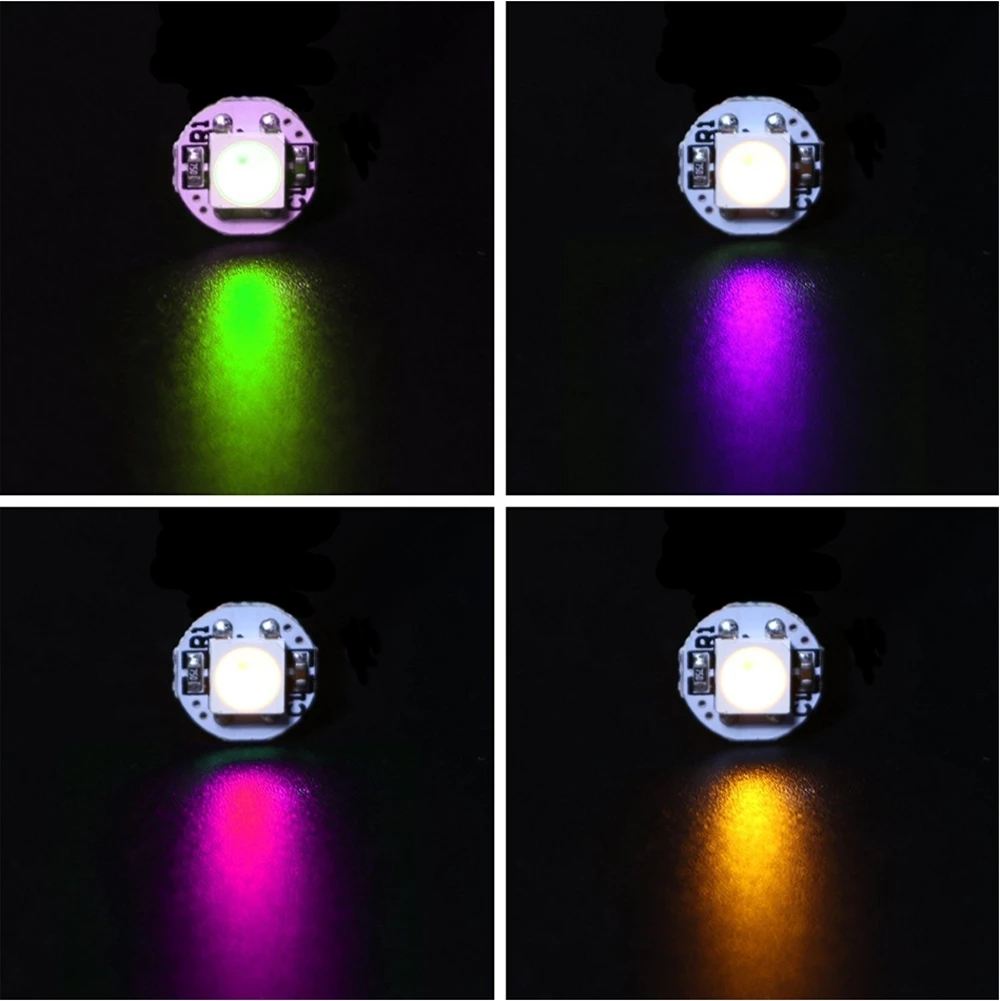 10 1000 шт. WS2812B WS2812 4 контактный RGB светодиодный чип 5050SMD WS2811 IC черный/белый PCB с радиатором DC5V|ws2811 ic|5050 smdws2812b ws2812 |