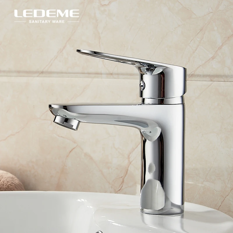 LEDEME смеситель для раковины современный квадратной с одной ручкой кран туалета