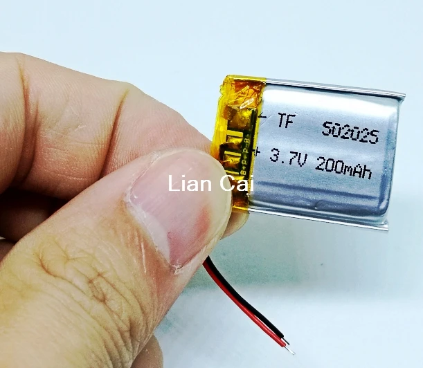 3,7 V 502025 052025P 200mAh литий-полимерный аккумулятор с защитной платой, используется для bluetooth MP3, MP4