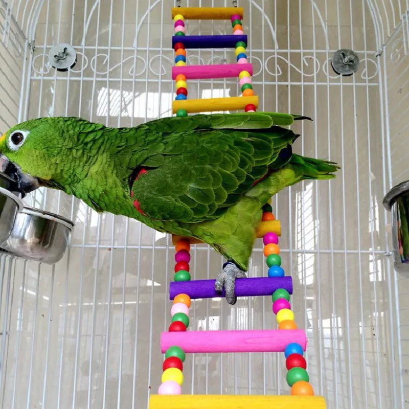 45 см в длину Плетеный абажур из натурального дерева птица игрушки лазанье по