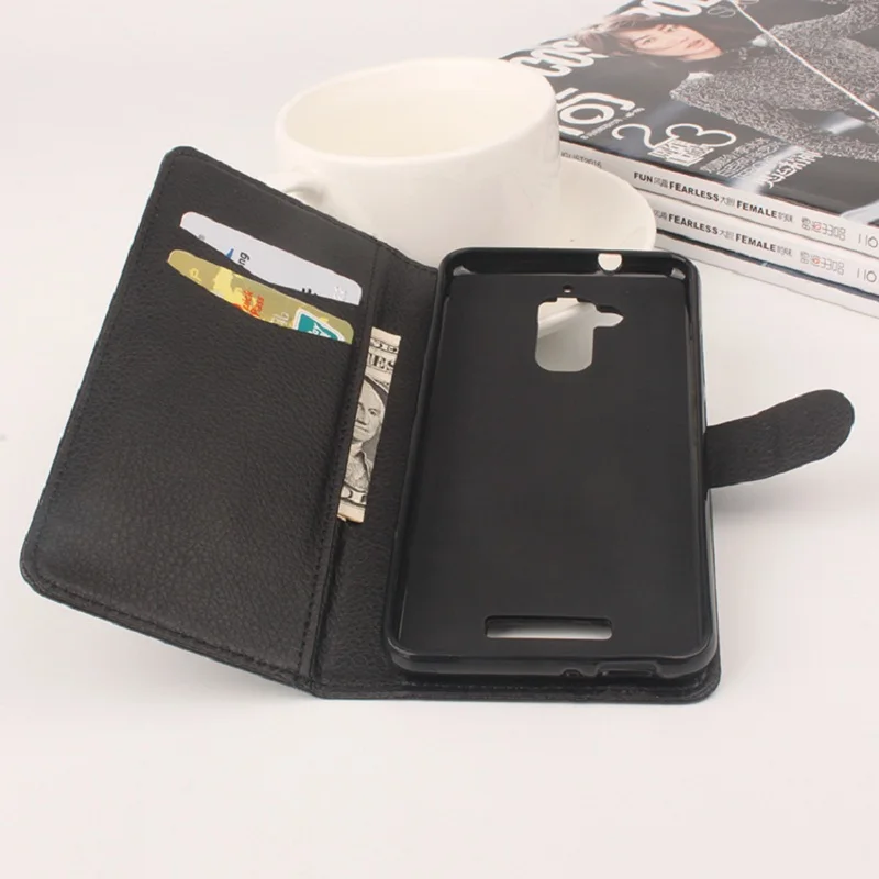Чехол Litchi для ASUS Zenfone 3 Max ZC520TL качественный кожаный чехол телефона в наличии|case