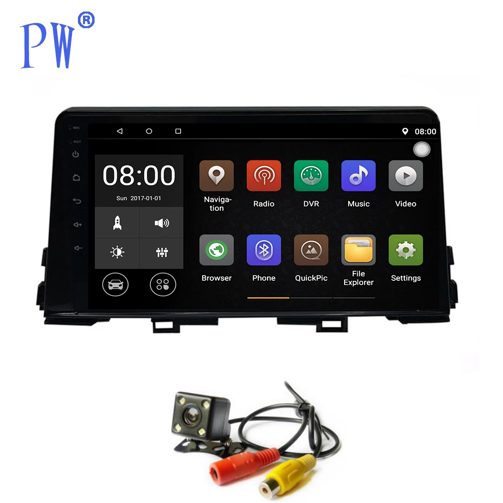 Android 7 1 автомобильное радио GPS Navi для Kia Picanto Morning 2016 2018 навигатор мультимедийный