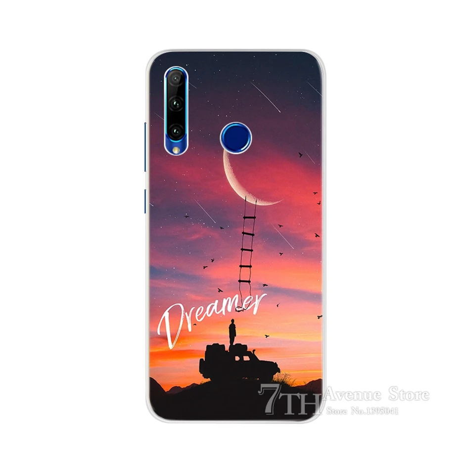 Абрикосовый Чехол для Honor 10i, мягкий силиконовый чехол с мультипликационным принтом для Huawei Honor 10i HRY-LX1, HRY-LX1T, задняя крышка, чехол для телефона Honor 10i 10 i 6,21" - Цвет: Абрикосовый