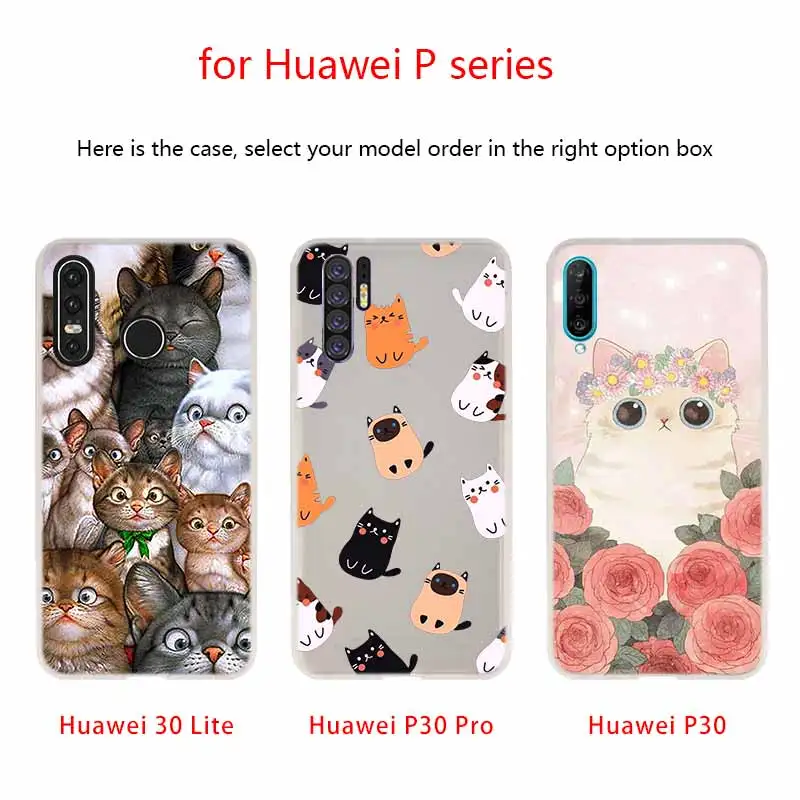 Милый силиконовый чехол MLLSE из мягкого ТПУ для Huawei P30 P40 P20 Pro P10 P9 Lite P Smart Z