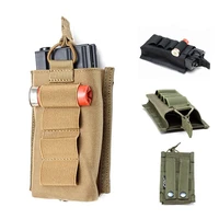 molle system 4 rounds 12ga shell holder m4 single magazine pouch hunting tactical ammo carrier mag pouch