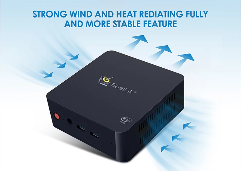 Beelink L55 cpu I3 5005U подлинный windows10 Мини ПК HD DP выход Поддержка 2,5 HDD 1000M lan USB3.0 AC wifi офисный Мини компьютер