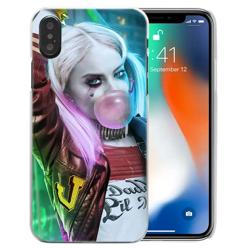 Харли Квинн Отряд Самоубийц жесткий пластик для iPhone 11 XS Max XR X 10 7 8 6 6S Plus 5S SE 5 4S 4 5C Прозрачный чехол для телефона чехол - Цвет: 04