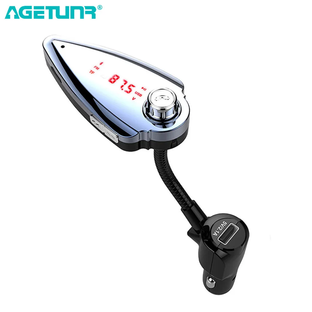AGETUNR T6S Bluetooth автомобильный комплект громкой связи fm передатчик MP3 плеер 5 в 2.1A USB