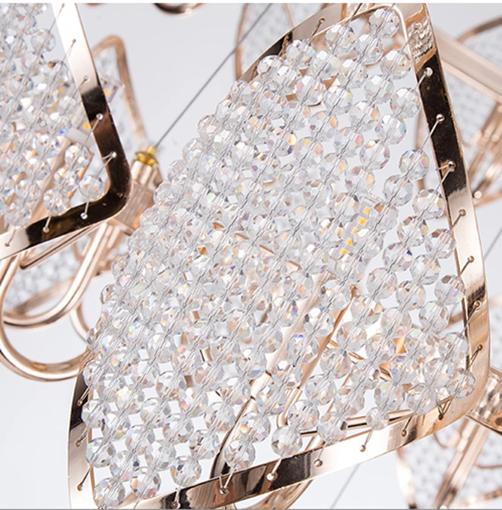 Роскошный дизайн Crystal Light Люстра Современного Освещения для столовая гостиная золото kristallen kroonluchter светодиодный свет