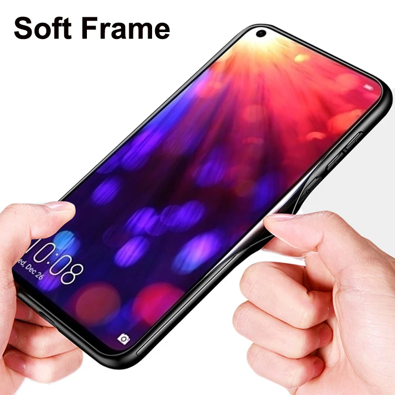 Чехол для Huawei Honor V20 однотонный чехол из закаленного стекла телефона HonorV20