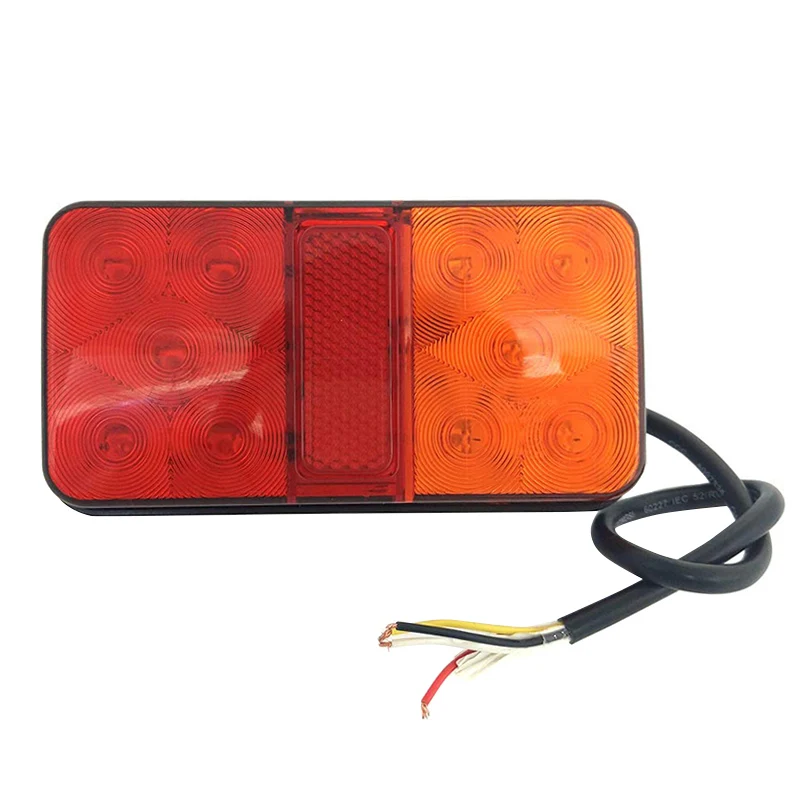 

2019 2Pcs 10 LED Truck Turn Signal Lights Waterproof Trailer Tail Reverse Brake Light CSL88