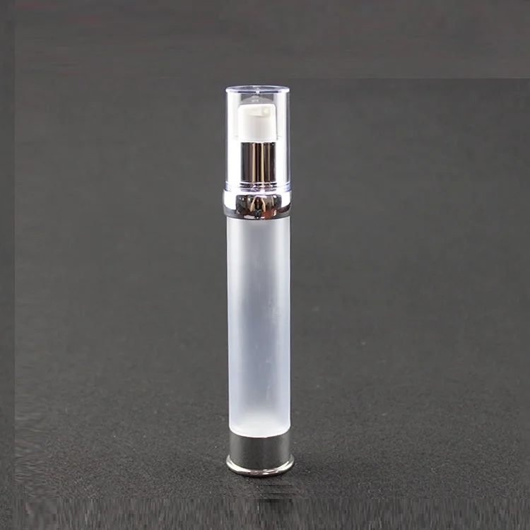 Новый дизайн: 30 мл матовое безвоздушного бутылку с УФ серебро насос и нижней