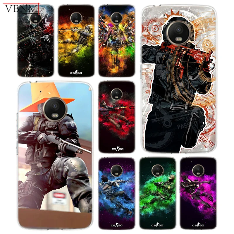 CS GO для игры в войнушки Panttern Мягкий силиконовый чехол Motorola G4 играть G5 G5S G6 Plus мото E4