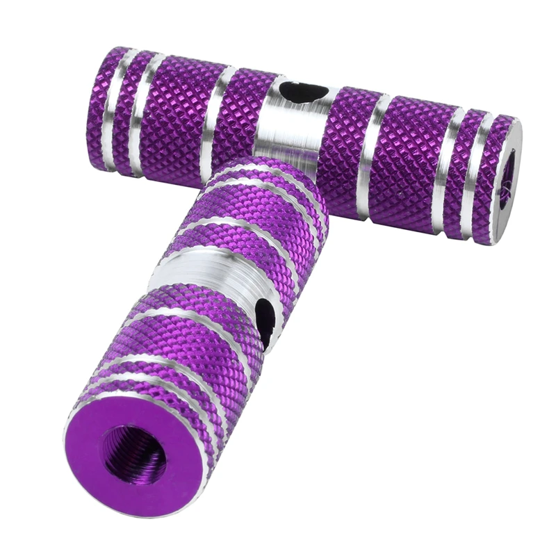 1 Pair Purple Aluminum Alloy BMX Bike Bicycle Foot Pegs | Спорт и развлечения