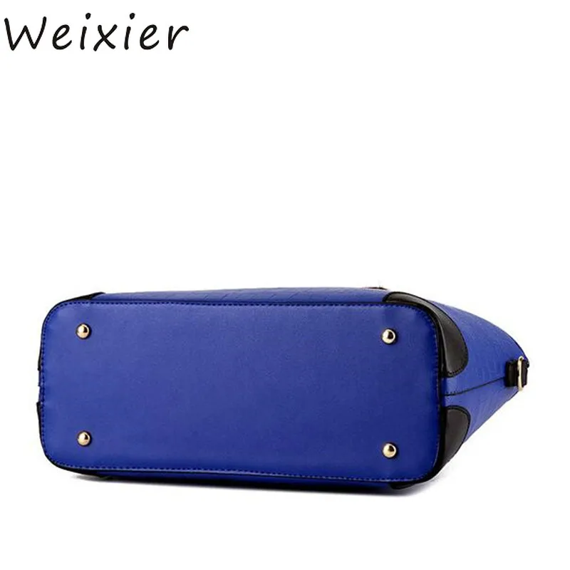 WEIXIER Роскошные однотонные женские сумки 2 шт./компл. мессенджеры через плечо