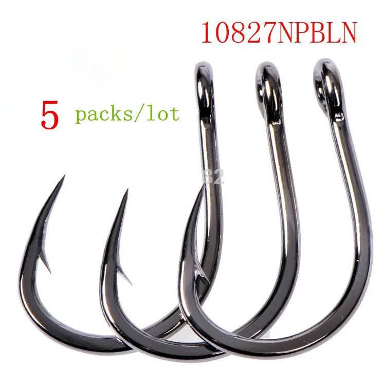 5 упаковок/лот Mustad Морская рыбалка 10827# 4X сильные Крючки живая приманка из высокоуглеродистой стали колючий крючок осетр/карп/тунец Крючки джиг крючок