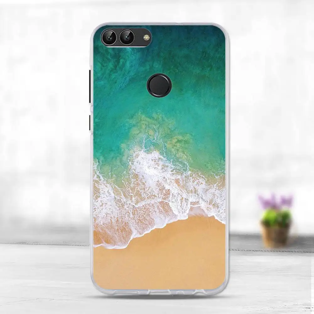 2 Чехол для huawei P Smart, милый чехол, Enjoy 7 S, силиконовый мягкий ТПУ чехол для телефона, чехол для huawei P Smart FIG-LX1, чехол - Цвет: 2