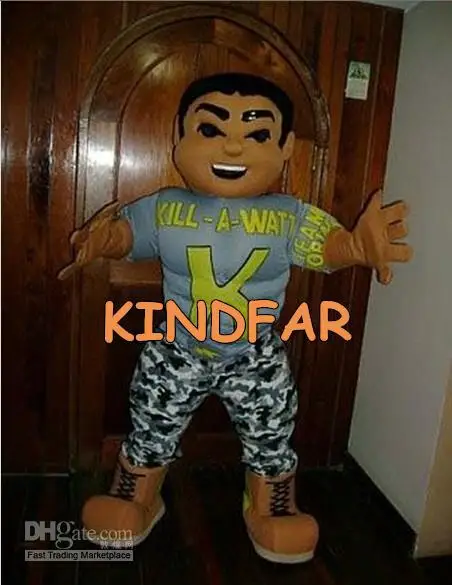 Горячая Распродажа пена для взрослых в стиле милитари парень маскот Костюм