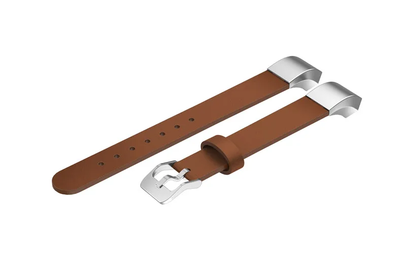 Brown Роскошный сменный ремешок из натуральной кожи для Fitbit Alta/Alta HR, браслет на запястье, ремешок для часов, черный ремешок для часов, высокое качество - Цвет: Brown